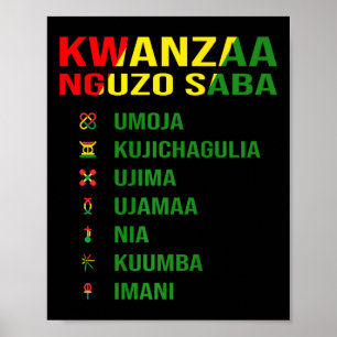 Die sieben Prinzipien von Kwanza - Nguzo Saba Poster