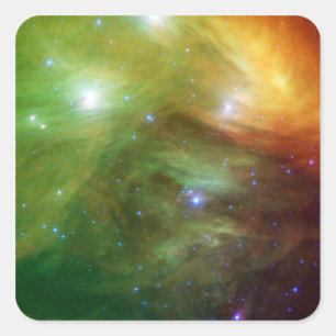 Die Sieben Schwestern, auch bekannt als die Pleiad Quadratischer Aufkleber