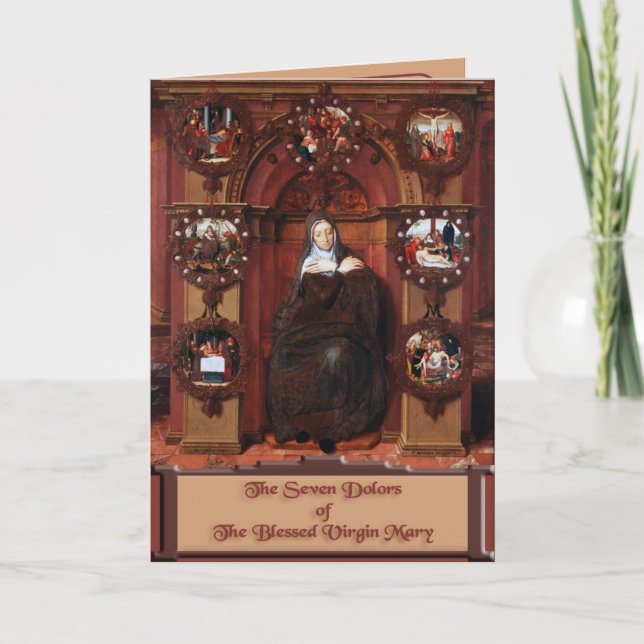 Die sieben Sorgen der gesegneten Jungfrau Mary Karte (Vorderseite)