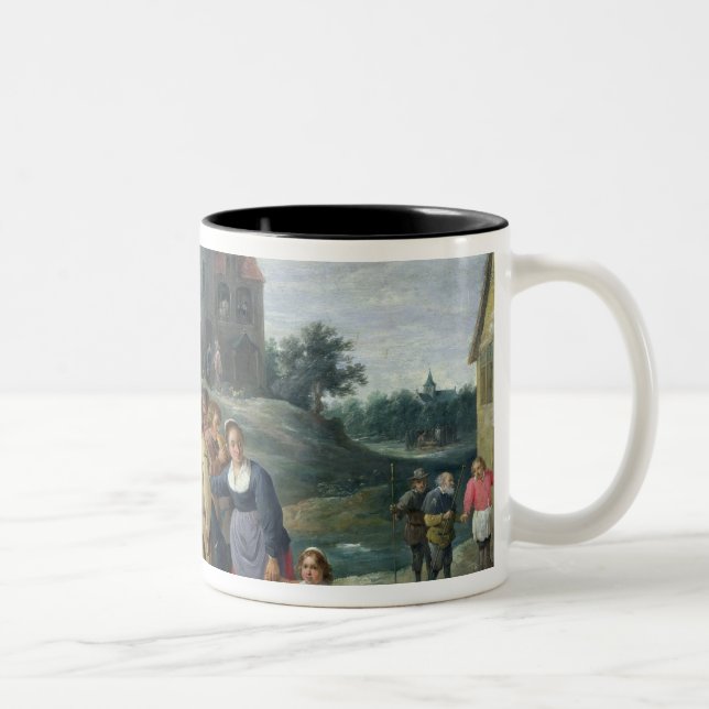 Die sieben Taten der Gnade Zweifarbige Tasse (Rechts)