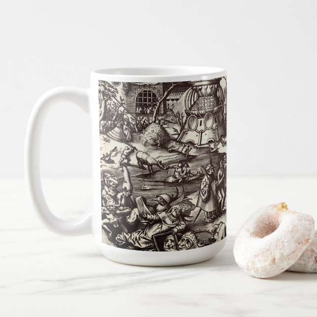 Die sieben tödlichen Sünden - Stolz Kaffeetasse (Mit Donut)