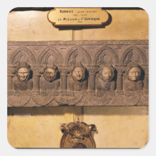 Die sieben Toten sitzen Quadratischer Aufkleber