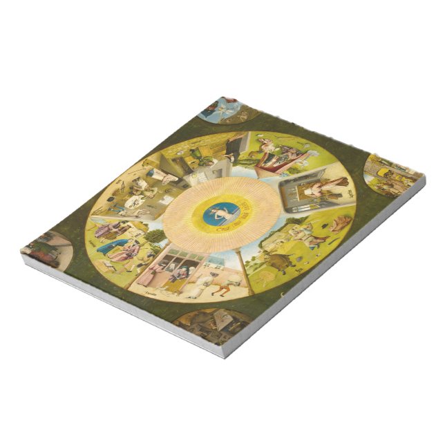 Die sieben Toten sitzen und die vier letzten Dinge Notizblock (Rotiert)