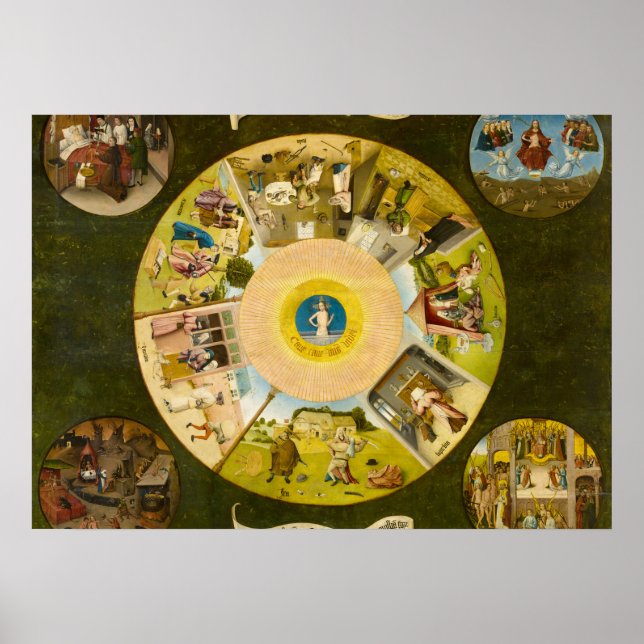 Die sieben Toten sitzen und die vier letzten Dinge Poster (Vorne)