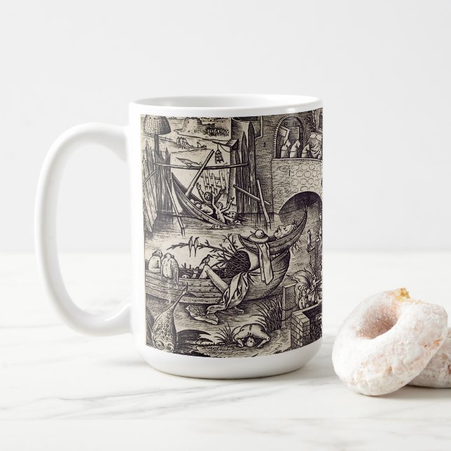 Die sieben toten Sünden - Neid Kaffeetasse (Mit Donut)