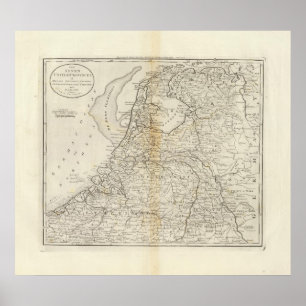 Die sieben Vereinigten Provinzen Hollands Poster