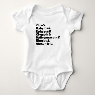 Die sieben Weltwunder der Antike Baby Strampler