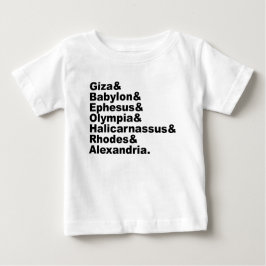 Die sieben Weltwunder der Antike Baby T-shirt