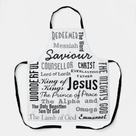 Die siebzehn Namen Jesu Christlich Schürze