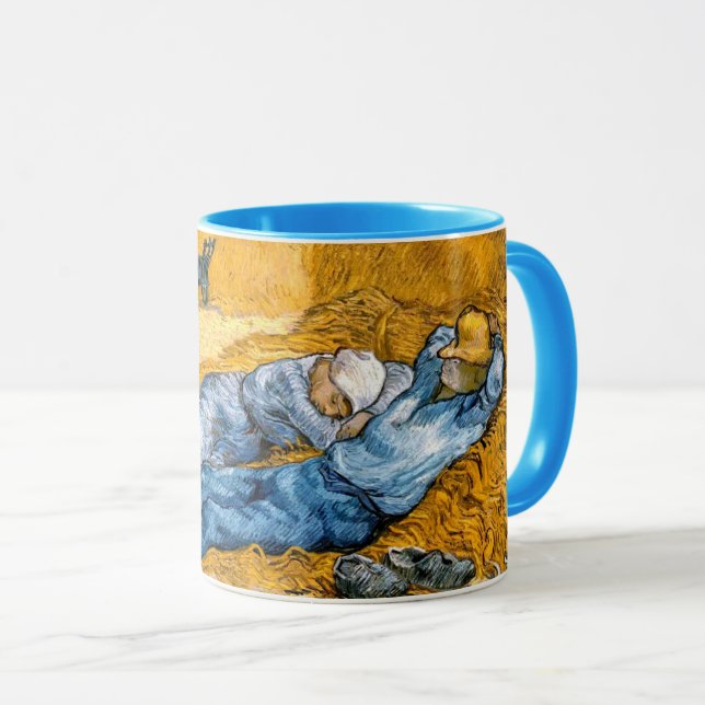 Die Siesta (1890) Landschaft Schöne Kunst Van Gogh Tasse (VorderseiteRechts)