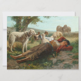 Die Siesta des Goatherder Girl's (von Carlo Ademol Karte