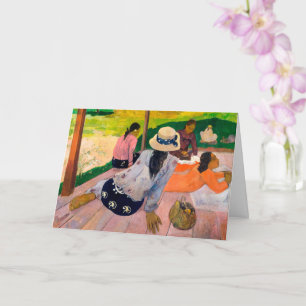 Die Siesta Paul Gauguin Karte
