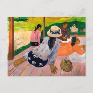 Die Siesta   Paul Gauguin   Postkarte