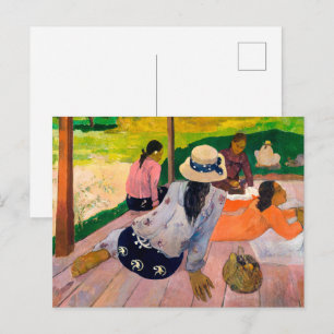 Die Siesta Paul Gauguin Postkarte