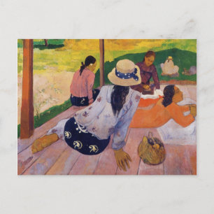Die Siesta - Paul Gauguin Postkarte