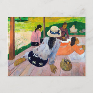 Die Siesta von Paul Gaguin Postkarte