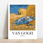 Die Siesta von Vincent van Gogh Poster<br><div class="desc">Vincent van Gogh's The Siesta (1890) berühmtes Gemälde</div>