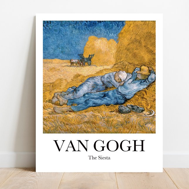 Die Siesta von Vincent van Gogh Poster (
Dreamy Van Gogh "Siesta" poster. Vibrant colors, Provence landscape, napping worker. Museum quality)