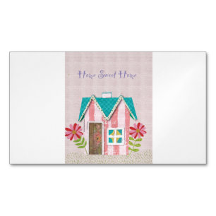 Die Signature Whimsy (Pink & Teal) Magnetische Visitenkarte