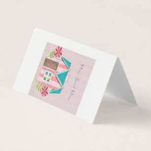 Die Signature Whimsy (Pink & Türkis) Visitenkarten