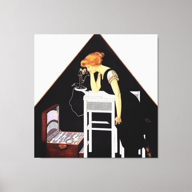Die silberne Truhe von C Coles Phillips Leinwanddruck (Vorderseite)