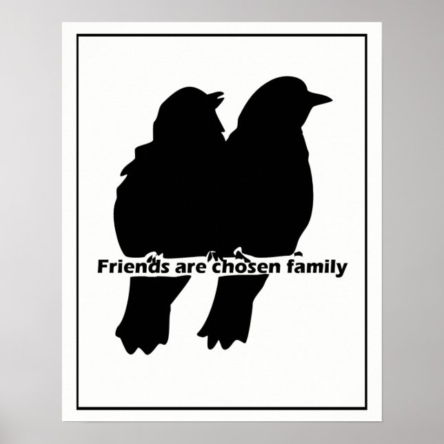 Die Silhouette "Family Two Bird" wird von den Freu Poster (Vorne)