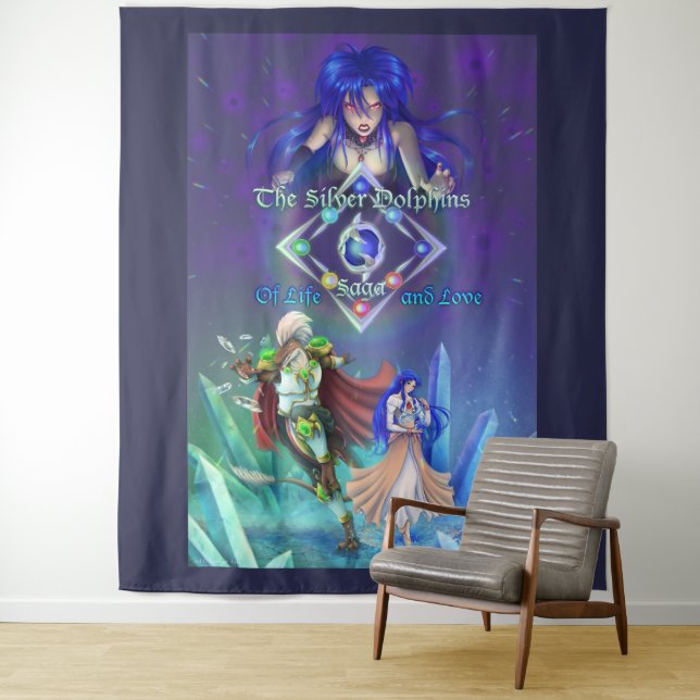 Die Silver Dolphine Saga: Von Leben und Liebe Wandteppich (Beispiel)