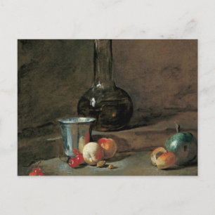 Die Silver Goblet von Jean Baptiste Chardin Postca Postkarte