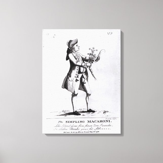 Die Simpling Macaroni Leinwanddruck (Vorderseite)