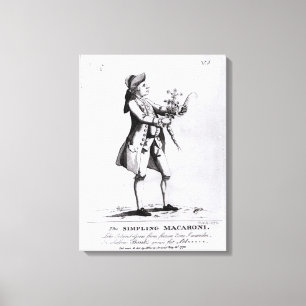 Die Simpling Macaroni Leinwanddruck