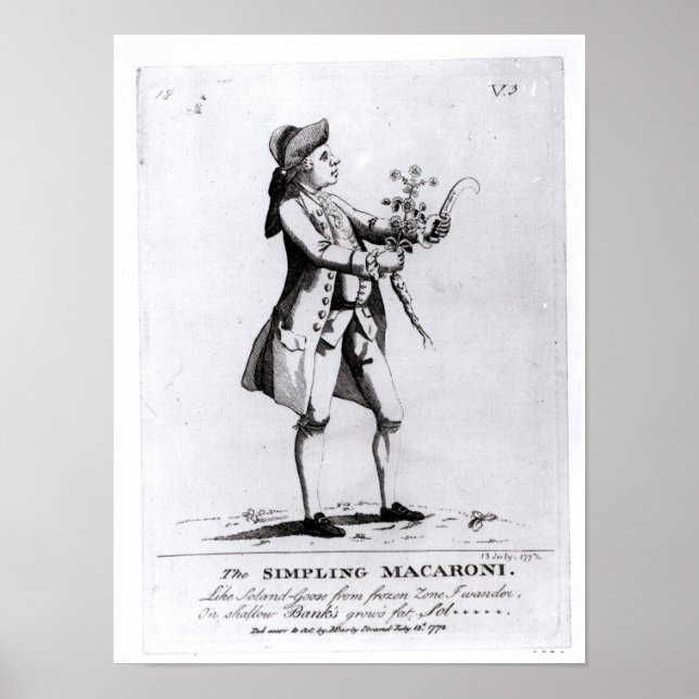 Die Simpling Macaroni Poster (Vorne)