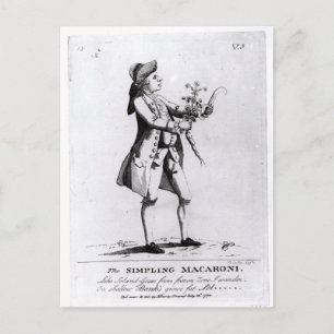 Die Simpling Macaroni Postkarte