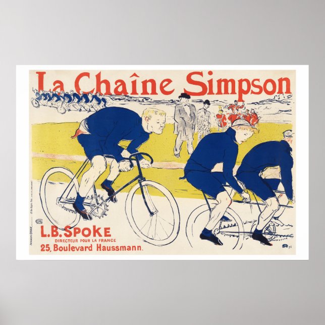 Die Simpson-Kette 1896 Henri de Toulouse-Lautrec Poster (Vorne)