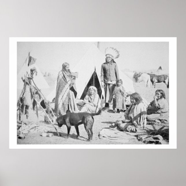 Die Sioux Reservierung bei Pine Ridge, South Dakot Poster (Vorne)