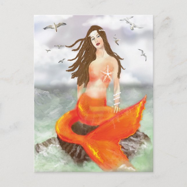Die Sirene Postkarte (Vorderseite)