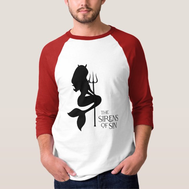 Die Sirenen des Sin Men Fit 3/4 Sleeve Icon Shirt (Vorderseite)
