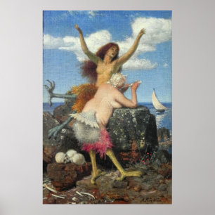 Die Sirens von Arnold Böcklin Poster