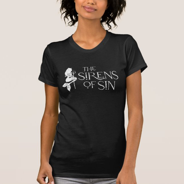 Die Sirens von Sin bedrücktes Logo Frauen passen T-Shirt (Vorderseite)