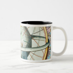 Die Situation der Erde in den Himmeln Zweifarbige Tasse