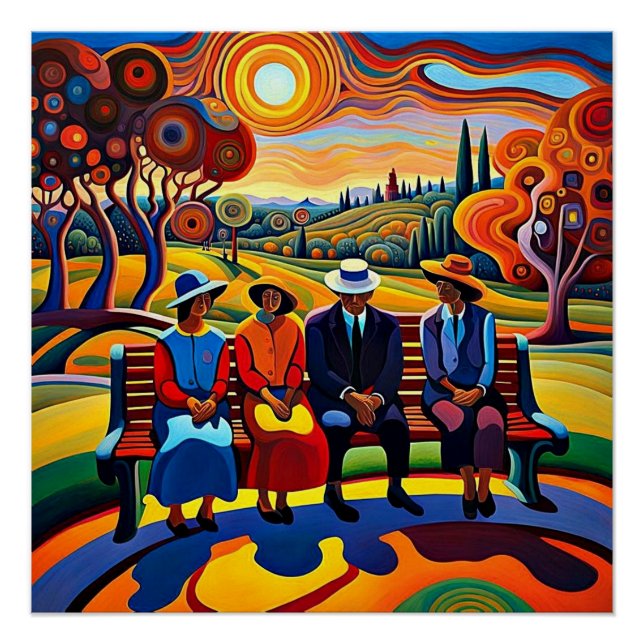 Die sitzenden Geschwister 9 Poster (Vorderseite)