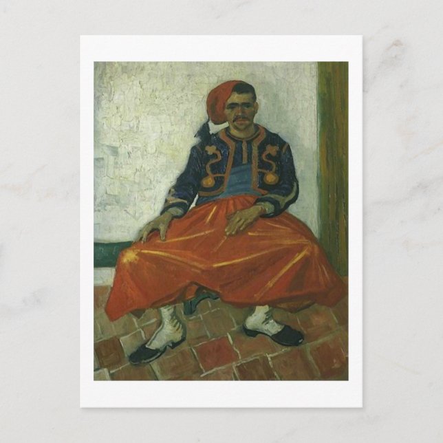 Die Sitzplätze Zouave, Van Gogh Fine Art Postkarte (Vorderseite)