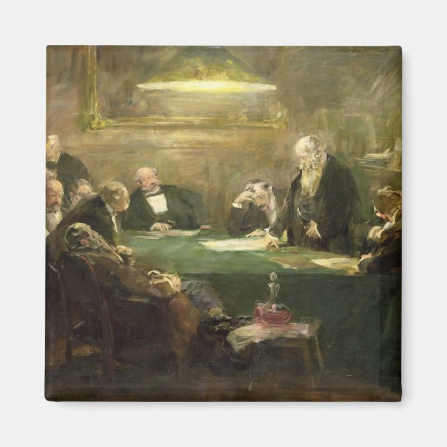 Die Sitzung des Verwaltungsrats, 1900 Magnet (Vorne)