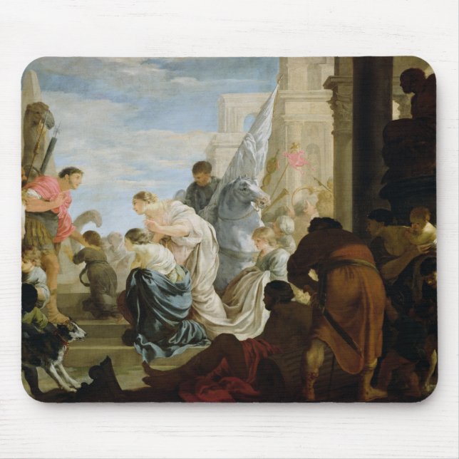 Die Sitzung von Anthony und von Kleopatra, c.1645 Mousepad (Vorne)