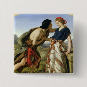 Die Sitzung von Jakob und von Rachel, 1853 Button