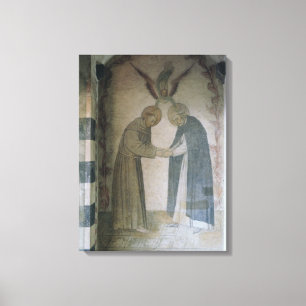Die Sitzung von St Dominic und von St Francis Leinwanddruck