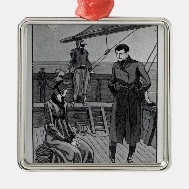 Die Sitzung zwischen Orso und Fräulein Nevil an Silbernes Ornament (Vorne)