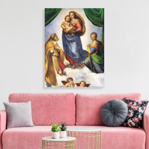 Die Sixtinische Madonna Raffael Leinwanddruck