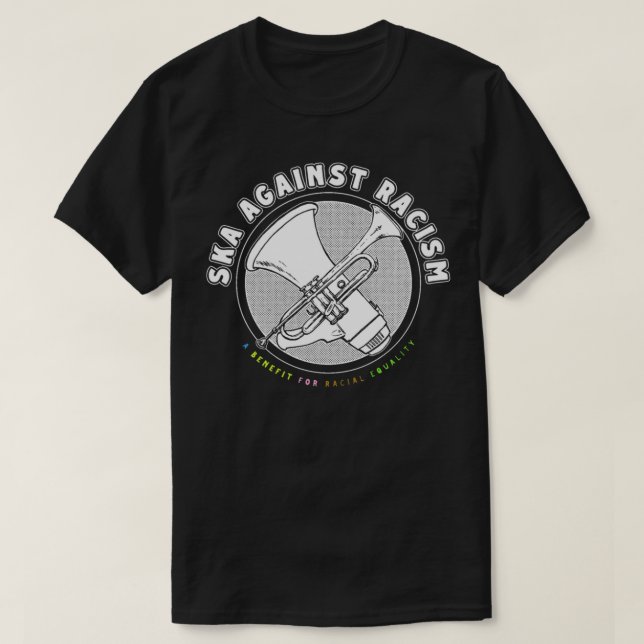 DIE SKA GEGEN DEN RASSISMUS-klassischen T - Shirt (Design vorne)
