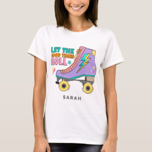 Die Skate der Rollen-Rollen der guten Zeiten gelas T-Shirt