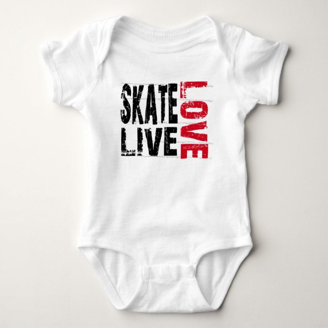 Die Skate-LiveLiebe-T - Shirt der Frauen (Vorderseite)
